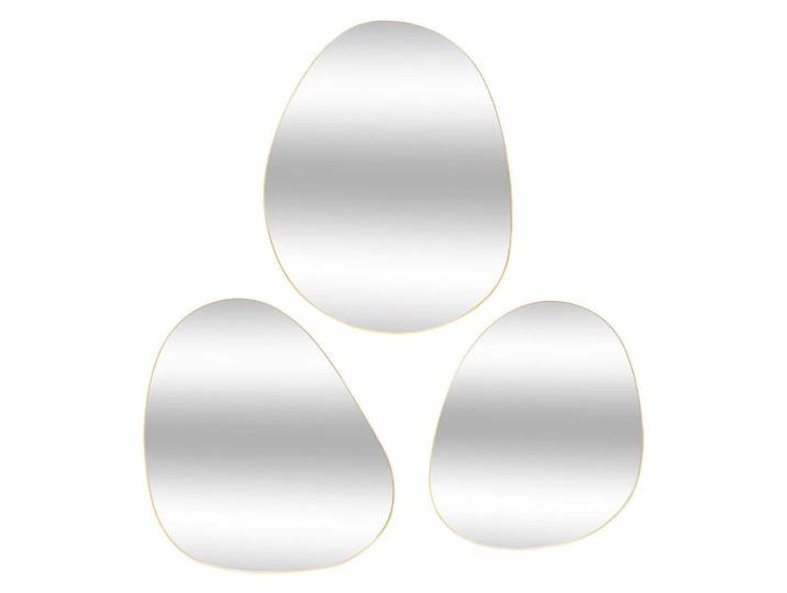 Atmosphera Createur d´interieur Spiegel-Set Lida 3er-Set, Goldfarben, Metall, 37x47x37 cm, Spiegel