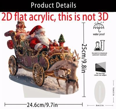 Uplifted Finds Bohemian 2D Christmas Gift Tabletop Ornament Multi Functional Festival Desktop Decor For Bedroom h