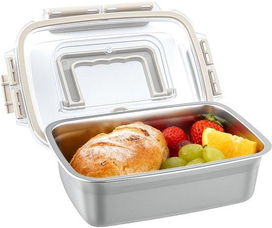 Unyqoos Roestvrijstalen Lunchbox 1000 ml - Lekvrij met Siliconenafdichting en Handvat