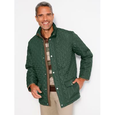 Steppjacke CLASSIC, Herren, Gr. 52, grün (moos), 100% Polyester, Wattierung:100% Polyester, gemustert, Jacken Steppjacke