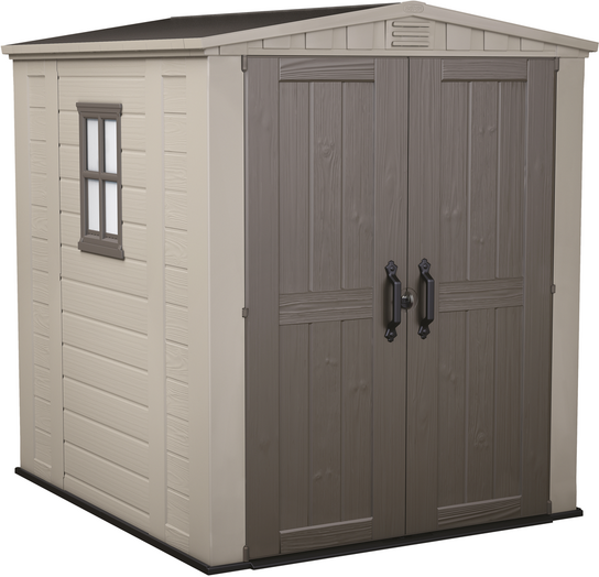 Keter Factor beige - Gartenhaus - mit Seitenfenster - 178x195.5x208 cm