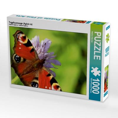 CALVENDO Puzzle Tagpfauenauge (Aglais io) | 1000 Teile Lege-Größe 64x48cm Foto-Puzzle für glückliche Stunden