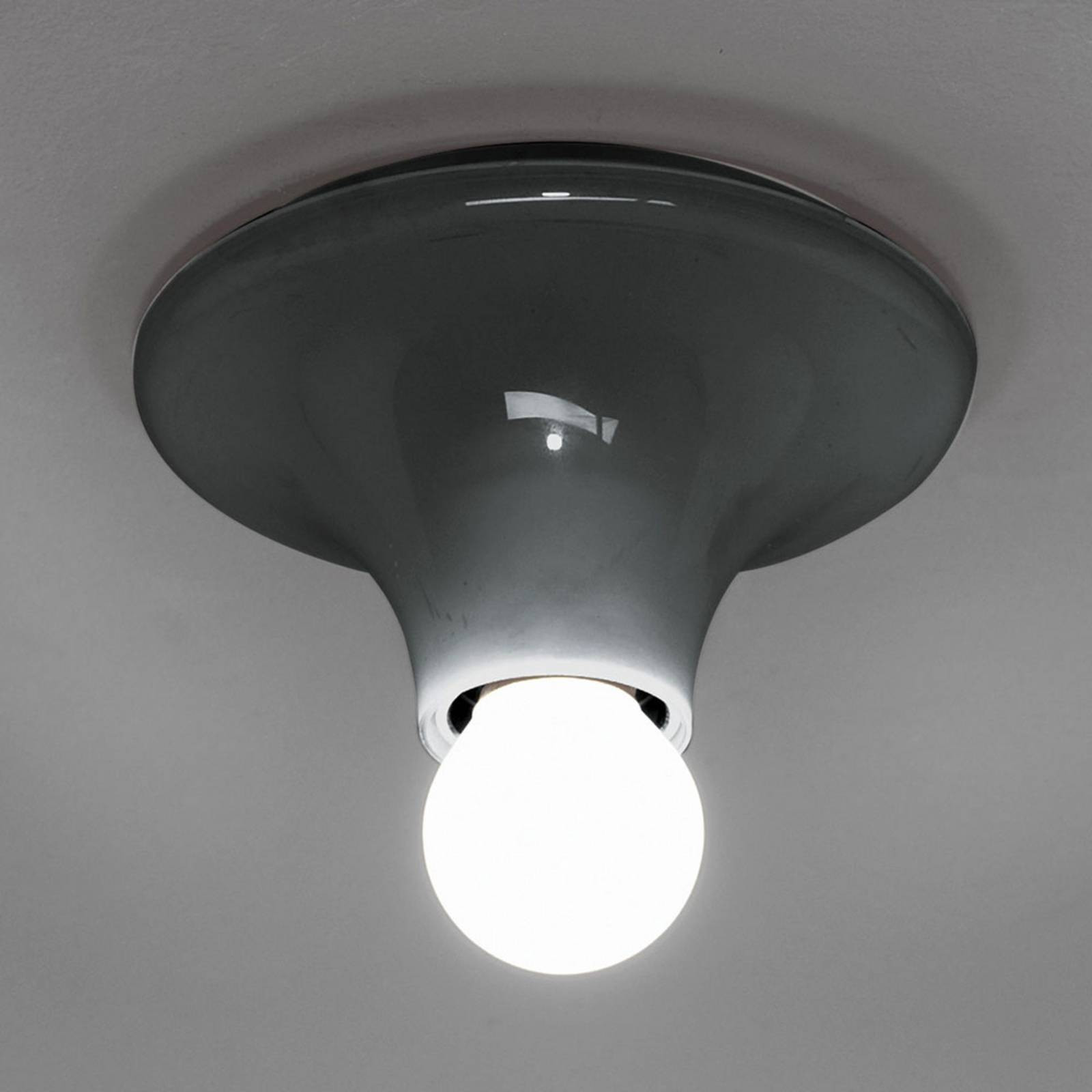 Artemide Teti Design Plafondlamp, Zwart, Dimbaar, Kunststof
