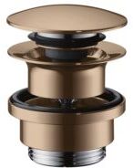 Hansgrohe Ablaufgarnitur 51300300 Push-Open, für Waschtisch- und Bidetmischer, polished red gold