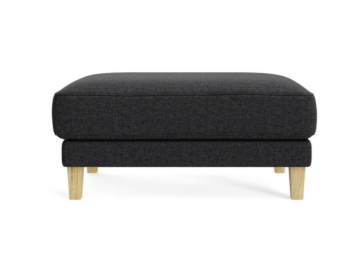 Hocker Avena anthrazit Stoff/Holzfuss Eiche B 101 H 45 cm - Möbel Konfigurator: Traummöbel individuell zusammenstellen - Hocker