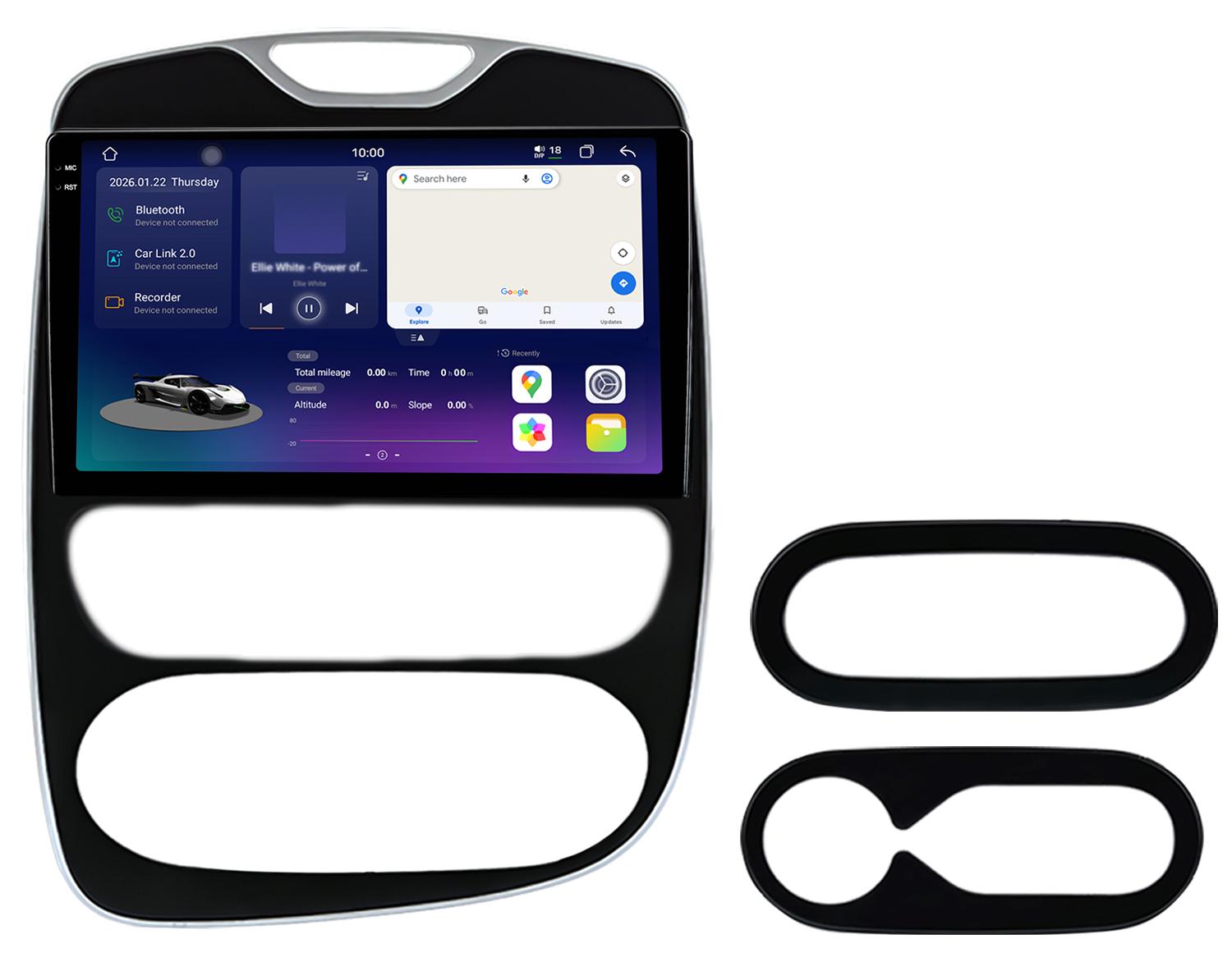 2K-Display Android Radio für Renault Clio IV 2017-2019 CarPlay Upgrade Navi Bluetooth Lenkradsteuerung GPS 6+128GB 4G LTE