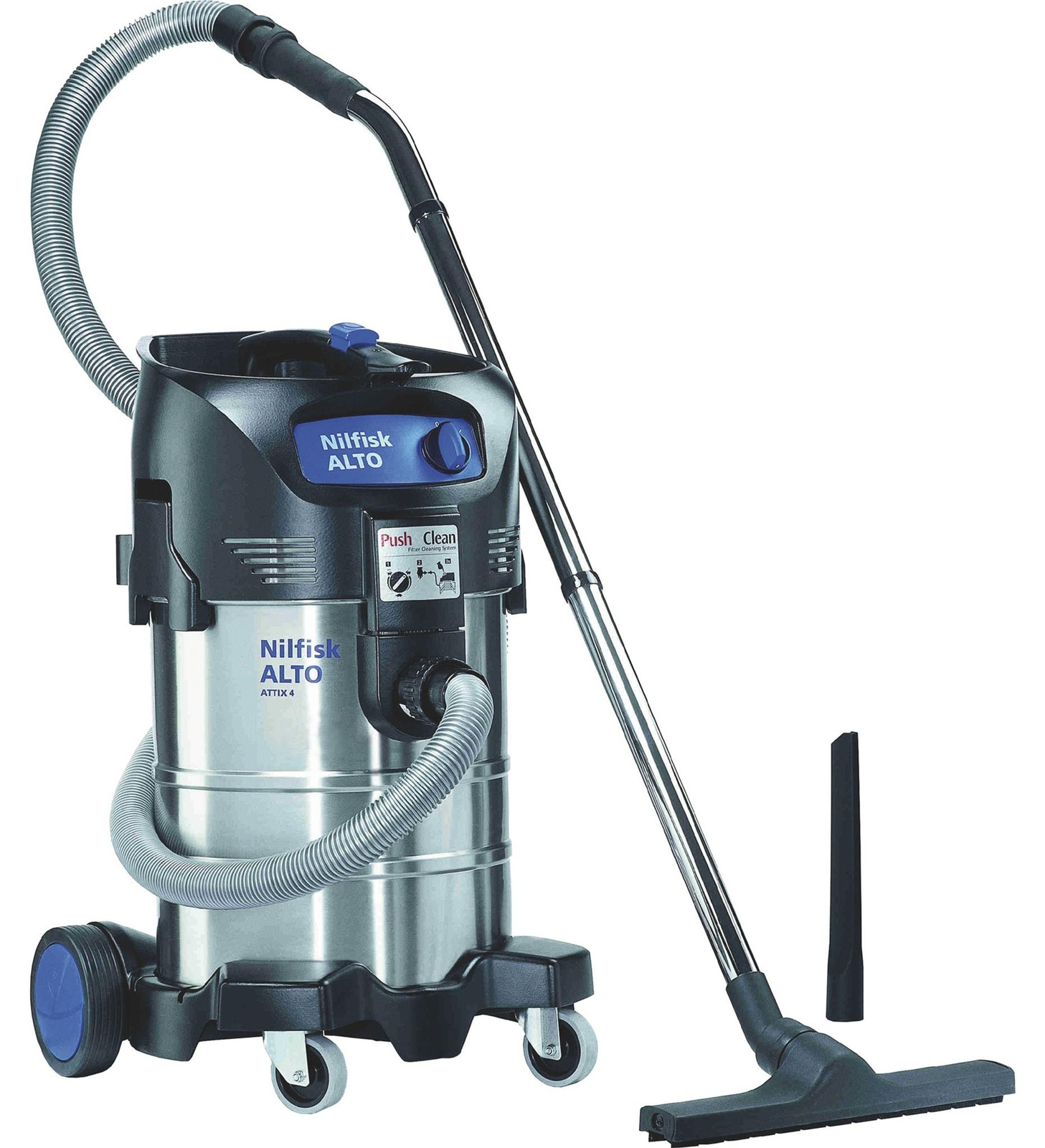 Nilfisk ATTIX 40-01 PC INOX nat- en droogzuiger, 1200 W, 37 liter