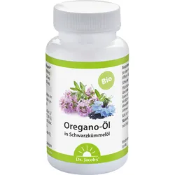 Oregano-Öl Kapseln Bio Schwarzkümmelöl Dr. Jacob's 60 ST