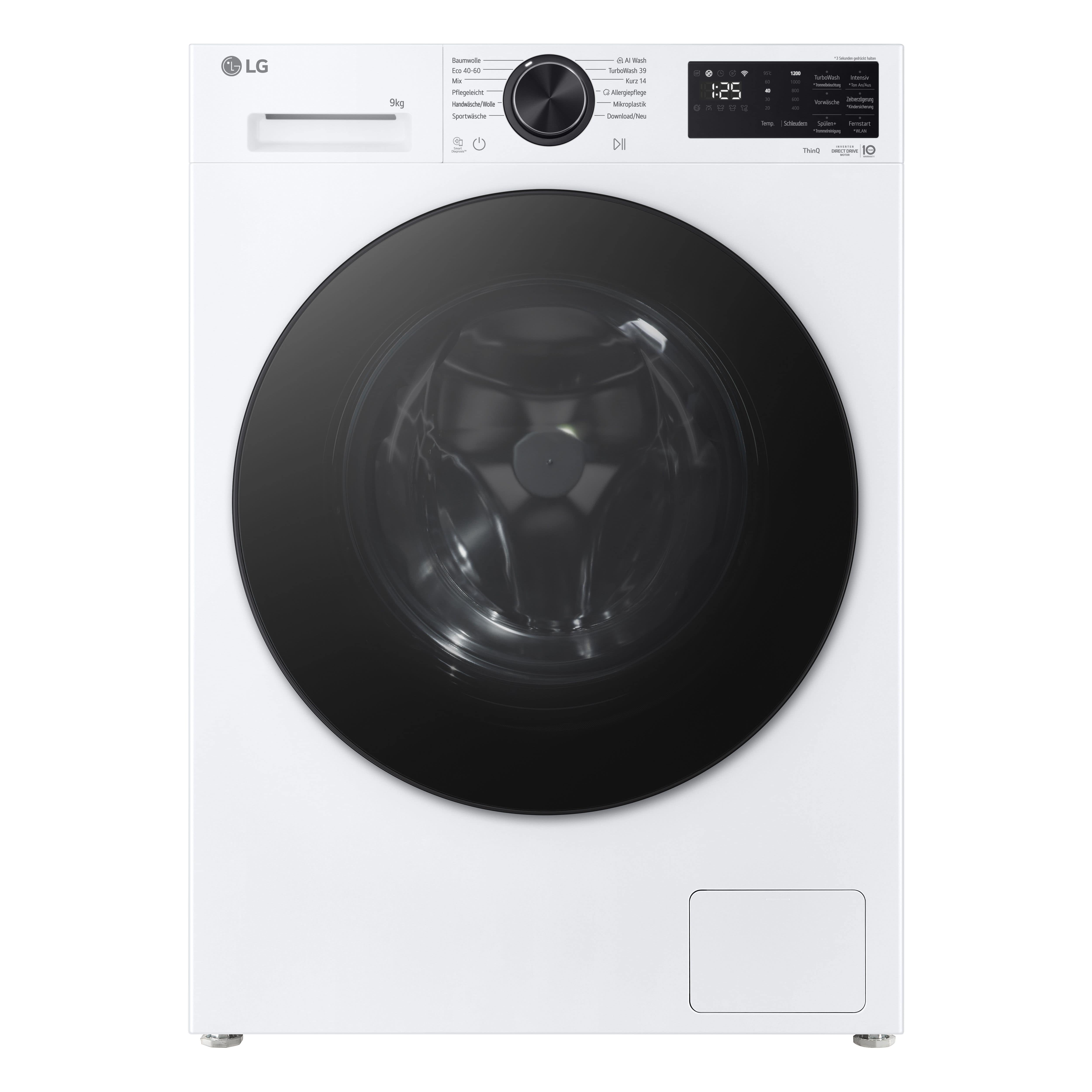 LG F2X7SLIM9W 9 kg Frontlader Waschmaschine 1200 U/min