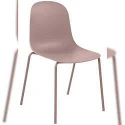 CLP Stuhl Hardin Kunststoff HBT: 85x51x55 cm pink