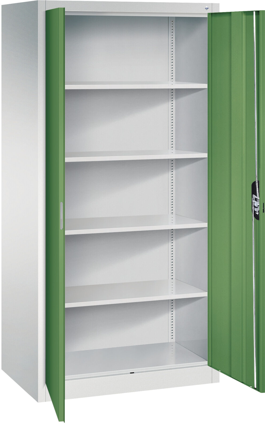 C+P Büroschrank Acurado, 1950x930x600mm, 7035/6011 ; C + P Möbelsysteme (9290-000 S10699)