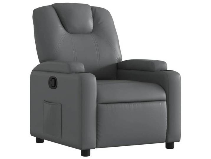 Sarazyj®Fauteuil inclinable - Fauteuil relaxant - 1 personne - 74x88x97 cm - gris similicuir - 85995