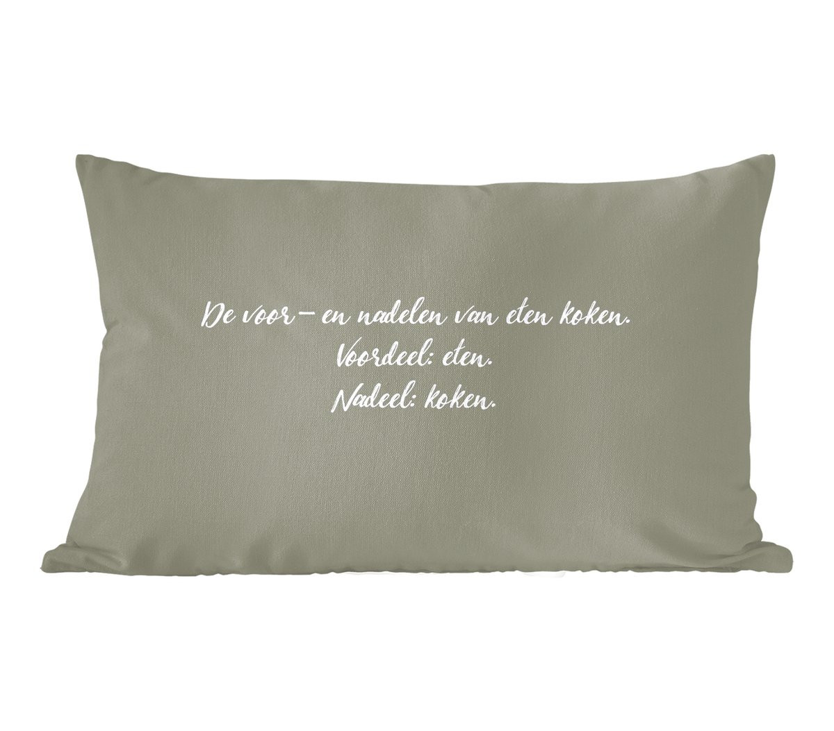 PillowMonkey Sierenkussen met Humor Quote - 60 x 40 cm