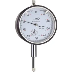 Helios Preisser, Messuhr + Messschraube, Messuhr 10 mm 0701110 Ablesung