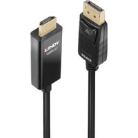 Display Port auf HDMI Adapterkabel mit HDR schwarz, 1m