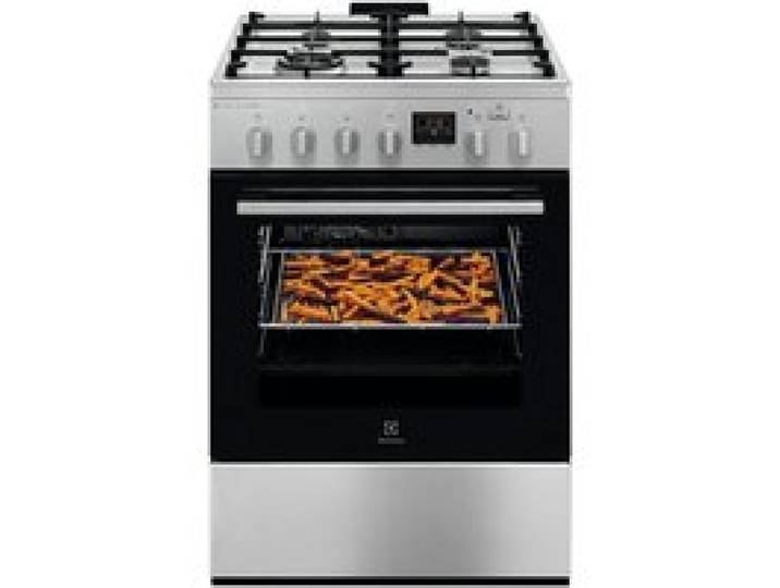 Cuisinière à gaz pose libre acier inoxydable - Electrolux - Four électrique - Gril électrique