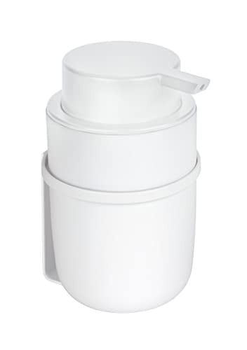 WENKO Turbo-Loc Carpino Zeepdispenser, Wit, B/D/H: 8 x 13 x 10 cm
