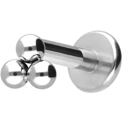Titan Labret mit Innengewinde 3 KUGELN