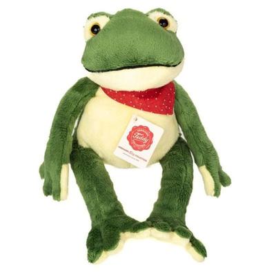 Teddy Hermann 92021 - Frosch, Schlenkerfrosch, Plüsch, 28 cm