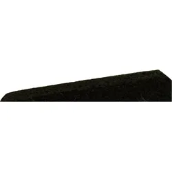ErgoFloor - ErgoTile Quad Gummifliesen Rampe 15 x 80 x 1000 mm Schwarz