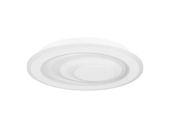 Eglo Plafonnier LED Palagiano 1\, lampe de plafond ronde\, luminaire en saillie pour bureau\, couloir et cuisine\, métal et plastique blanc\, blanc neutre\, Ø 30 cm