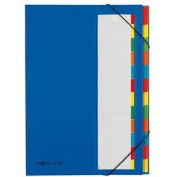 Pagna Ordnungsmappe »Desk Organizer« (individualisierbare Taben) blau, 23.8x33x1.5 cm
