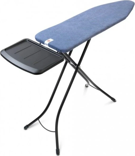Brabantia Bügelbrett B 124 × 38 cm schwarzer Rahmen PDPJ - Denim Blue