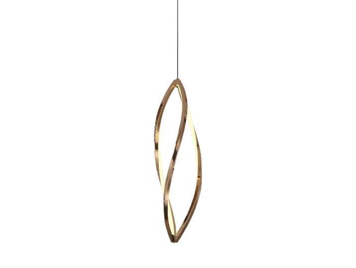 Dimmbare LED Design Pendellampe „Adele“ mit Fernbedienung Roségold-Finish Ø 15 x 60 cm Schuller