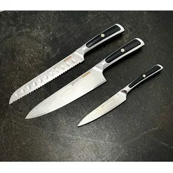 GAREMO Damast-Messerset 3-teilig inkl. Geschenkbox