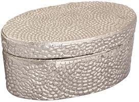 Elk Signature Elk Home Oval Pebble Antique Nickel Metal 9 Inch Wide Box