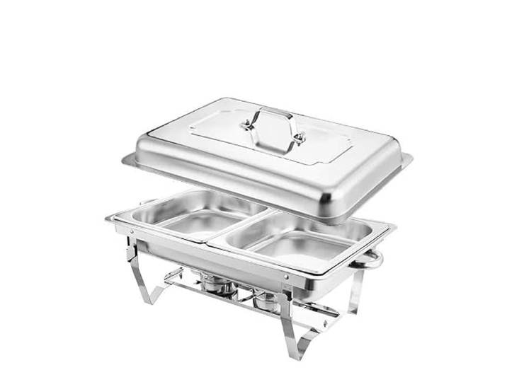 Chafing Dishes Set for Buffet Gold Edelstahl Speisenwärmer Luxuriöser Speisenwärmer for Partys, Buffets for Hotel-Hochzeitsrestaurants