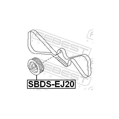 FEBEST Riemenscheibe, Kurbelwelle SBDS-EJ20 für Subaru