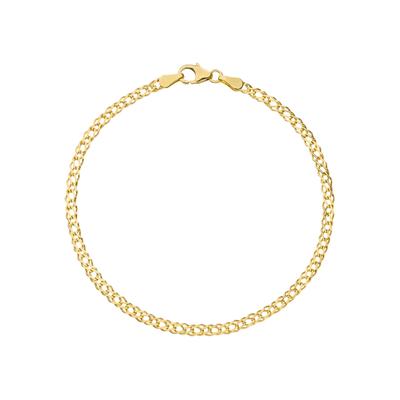 Goldarmband JOBO, gold (gelbgold 333), Armbänder, Damen, 19cm, Gelbgold 333, Goldarmband, Zwillings-Panzerarmband 333 Gold 19 cm