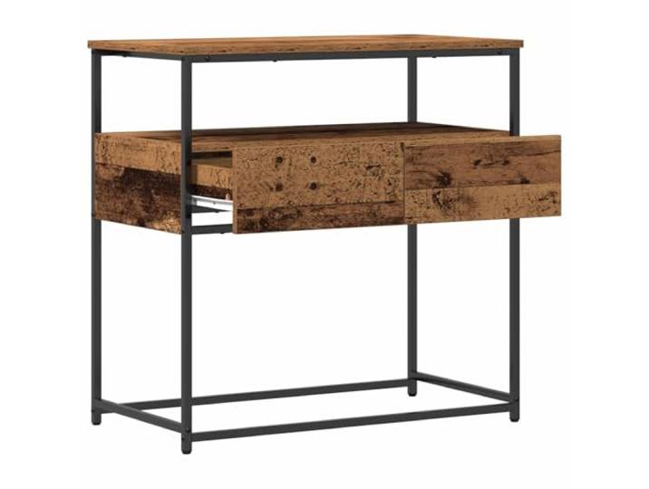 HGLADYU Konsolentisch mit Regalen aus Holzwerkstoff, 75 x 40 x 75 cm, schmaler Konsolentisch für Flur, modernes Design mit praktischem Stauraum, ideal zur Präsentation von Deko