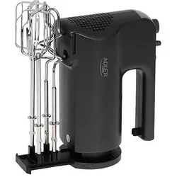 Adler Mixer und Pürierstab Handmixer AD 4230 Handmixer 550 W Anzahl der Geschwindigkeiten 5 , Handmixer, Schwarz