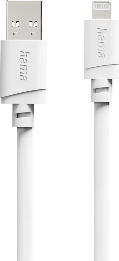 Hama Lightning naar USB-A kabel, 3 meter, wit