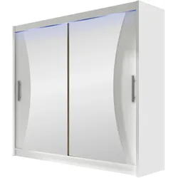 KLEIDERSCHRANK London V, mit RGB LED Beleuchtung