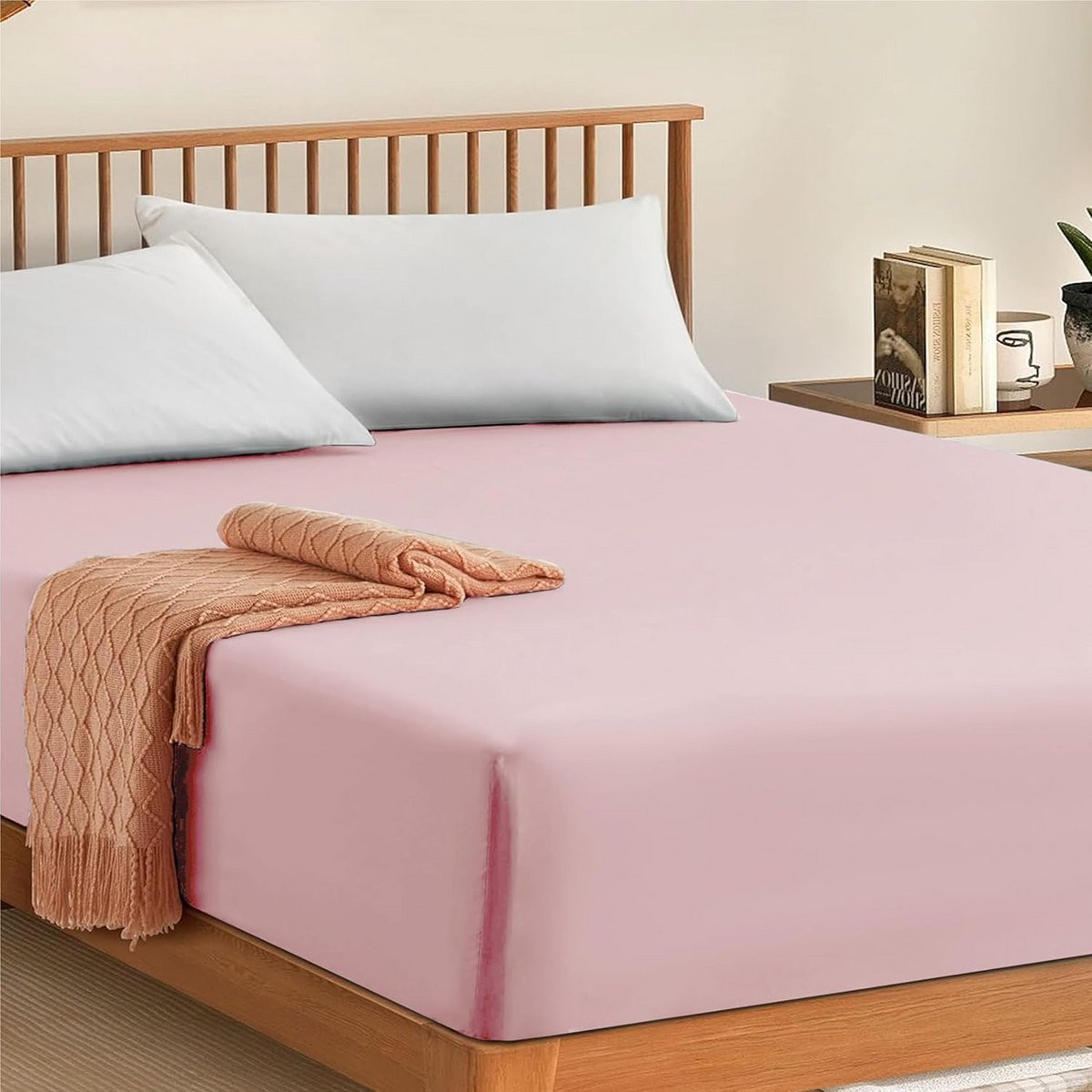 Hoeslaken van Egyptisch katoen met 300 thread count in hotelkwaliteit