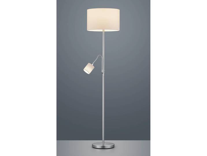 Lampadaire Hotel I Ø 40cm Blanc/Blanc Tissu mélangé E27