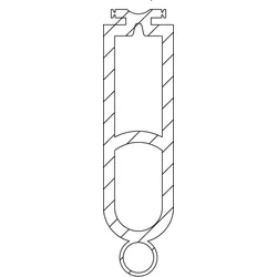 Marantec F-Profil P6 Torabschlussprofil 25x90 mm, 11 mm-Optosensoren, 25 m Rolle