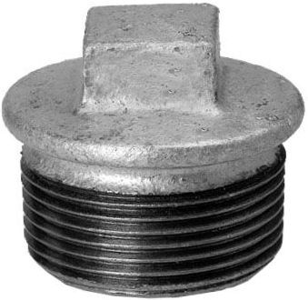 Schmidt, Hermann Hermann Schmidt Temperguss Stopfen 13290025 DN 25, 1", mit Rand, verzinkt