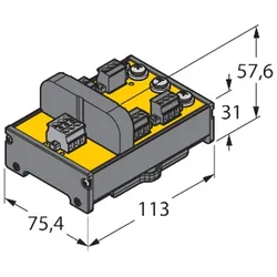 Turck Verteilerbaustein JRBS-40DC-4RV