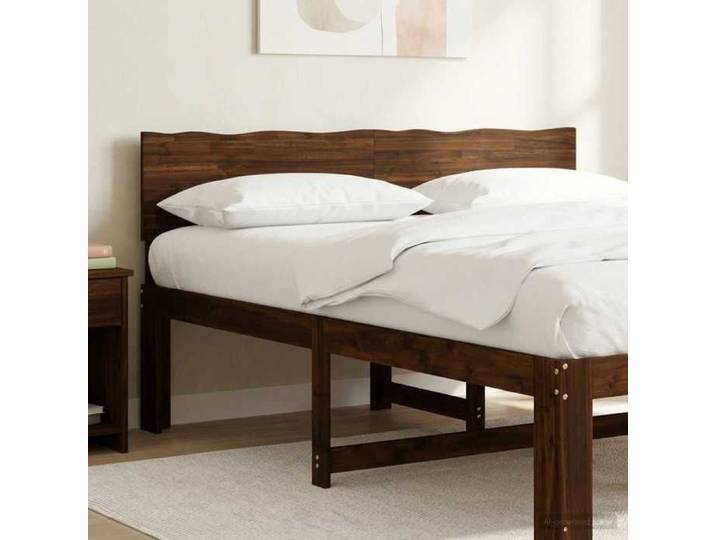 Tête de lit en bois brut ROSTOCK Marron foncé 160 cm 903251