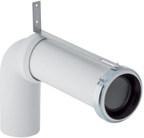 Geberit Anschlussbogen 152647001 Ø 110 mm, 90Grad, mit Verlängerung, PP