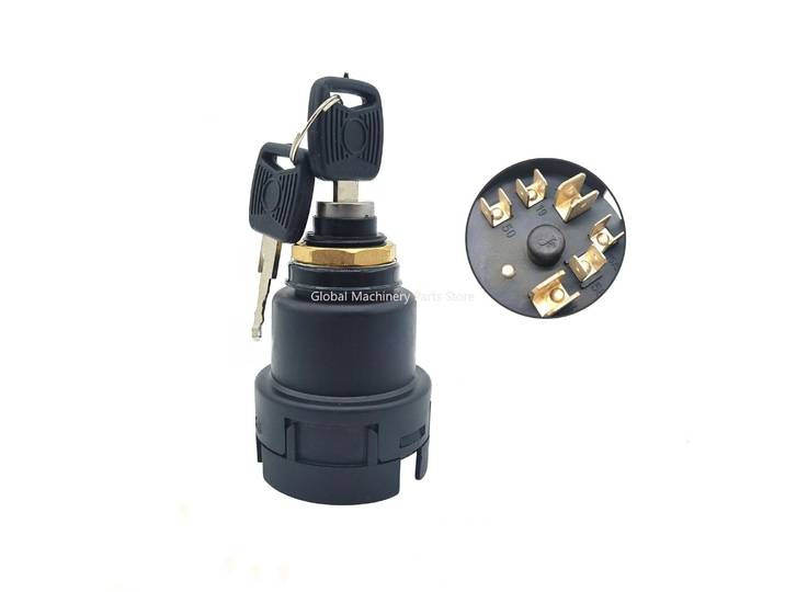Applicable au contacteur d'allumage pour la serrure de porte des excavatrices Shandong Lingong 60/65/85/135/150/210