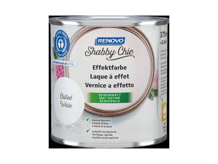 Renovo Effektfarbe Shabby Chic Weiss 375 ml