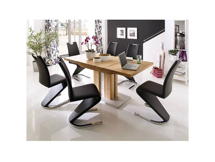 Freischwinger Amanda II 45 x 102 x 62cm Schwarz/Schwarz 2er Set