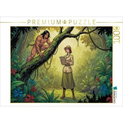 CALVENDO Puzzle Tarzan begegnet erstmals der schönen Jane | 1000 Teile Lege-Größe 64x48cm Foto-Puzzle für glückliche Stunden, von , Calvendo Puzzle