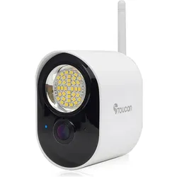 Toucan Security Light Camera with Radar Motion Detection (1920 x 1080 Pixels), Netzwerkkamera, Weiss, Schwarz