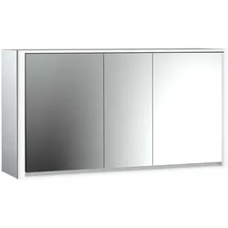 Emco Loft Aufputz-Lichtspiegelschrank 979805122 1600x733mm, LED, 3-türig, aluminium/Spiegel